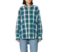 GANT Damen D2. Relaxed Shirt WB Check Bluse, College Blue, 36