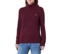 Rollkragenpullover GANT "EXTRAFINE LAMBSWOOL ROLLNECK", Damen, Gr. M, plum wine, Strick, Obermaterial: 90% Wolle, 10% Polyamid, regular fit, Rippbündchen, Pullover (37417522-M) plum wine