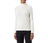 Gant Damen Rollkragenpullover mit Wolle, offwhite, Gr. L