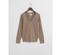 GANT Damen Feinstrick V-Neck Pullover (XS) TAUPE BEIGE