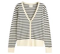 GANT Damen FINE Knit Striped Cardigan Strickjacke, Cream, M