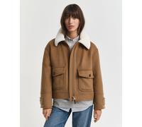 GANT Damen Flight Jacke aus Wollgemisch (M) ROASTED WALNUT