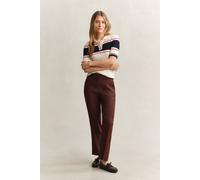 GANT Damen Formelle Stretch-Hose aus Leinen (34) FRESH SOIL
