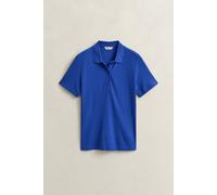 GANT Damen Geripptes Poloshirt (L) ROYAL Blau