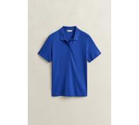 GANT Damen Geripptes Poloshirt (M) ROYAL Blau