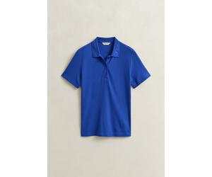 GANT Damen Geripptes Poloshirt (M) ROYAL Blau