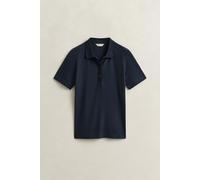 GANT Damen Geripptes Poloshirt (XS) EVENING Blau