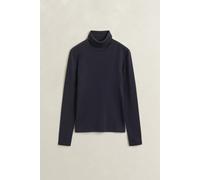 GANT Damen Geripptes Rollkragenshirt (S) EVENING Blau