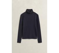 GANT Damen Geripptes Rollkragenshirt (XL) EVENING Blau
