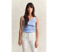 GANT Damen Geripptes Tanktop (L) HYDRANGEA Blau