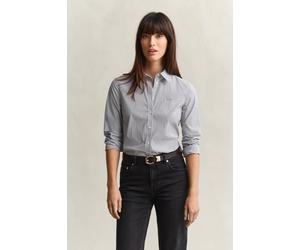 GANT Damen Gestreifte Popeline-Bluse (42) EVENING Blau