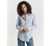 GANT Damen Gestreifte Relaxed Fit Luxury Oxford-Bluse (38) LIGHT Blau