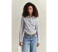 GANT Damen Gestreifte Rüschenbluse aus Baumwolle (34) CLASSIC Blau
