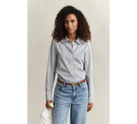 GANT Damen Gestreifte Rüschenbluse aus Baumwolle (42) CLASSIC Blau