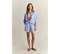 GANT Damen Gestreifte Seersucker Shorts (44) HYDRANGEA Blau