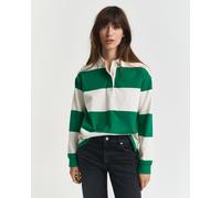 GANT Damen Gestreifter Heavy Rugger aus Baumwolle (XL) BOLD Grün