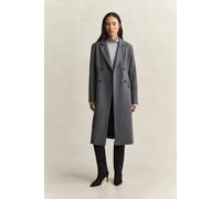 GANT Damen Gestreifter Mantel aus Wollmischung (XS) CHARCOAL MELANGE
