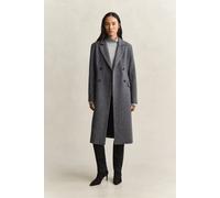 GANT Damen Gestreifter Mantel aus Wollmischung (XXL) CHARCOAL MELANGE