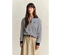GANT Damen Gestreifter Troyer (L) EVENING Blau