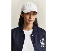 GANT Damen Gestreiftes Cap aus Leinenmix (ONE SIZE) EGGSHELL