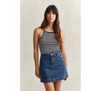 GANT Damen Gestreiftes Neckholder-Tanktop (S) EVENING Blau