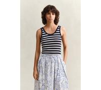 GANT Damen Gestreiftes Tanktop (XS) EVENING Blau