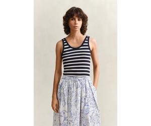 GANT Damen Gestreiftes Tanktop (XS) EVENING Blau