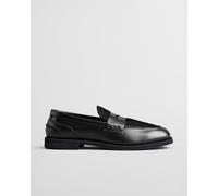 GANT Damen Gracelyn Leder Loafer mit Fell (39) Schwarz