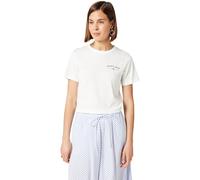 GANT Damen Graphic SS T-Shirt, White, X-Small