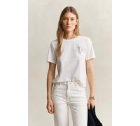 GANT Damen Graphic T-Shirt (M) EGGSHELL