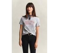 GANT - Graphic T-Shirt light grey melange - Gr. - M