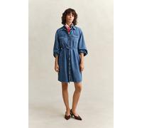 GANT Damen Hemdblusenkleid aus Denim (34) MID Blau ARCHIVE