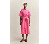 GANT Damen Hemdblusenkleid aus Leinen (34) BRIGHT FUSCHIA