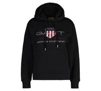 GANT Damen Hoodie - ARCHIVE SHIELD HOODIE, Sweatshirt, Kapuze, Logo, uni S Schwarz