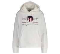 GANT Damen Hoodie - ARCHIVE SHIELD HOODIE, Sweatshirt, Kapuze, Logo, uni S Weiß