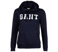 GANT Damen Hoodie - REGULAR GRAPHIC HOODIE, Kapuzen-Sweatshirt, Logo Blau XS