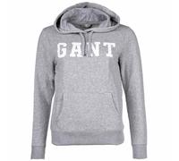 GANT Damen Hoodie - REGULAR GRAPHIC HOODIE, Kapuzen-Sweatshirt, Logo Grau XS