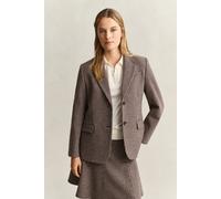 GANT Damen Houndstooth Blazer (46) FADED TAUPE