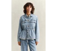 GANT Damen Jeansjacke zum Binden (M) LIGHT Blau WORN IN