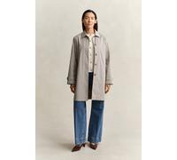 GANT Damen Karierter Kurzmantel (S) OAT BEIGE