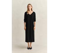 GANT Damen Kleid aus extrafeiner Merinowolle (S) Schwarz