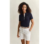 GANT Damen Kontrast Piqué Poloshirt (M) EVENING Blau