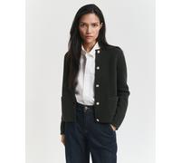 GANT Damen Kontrast Strickjacke (L) DARK MOSS Grün