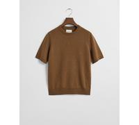 GANT Damen Kurzärmliger Rundhalspullover aus superfeiner Lambswool (XXL) WARM KHAKI