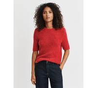 GANT Damen Kurzarm-Rundhalspullover aus Mohairgemisch (M) RUBY Rot