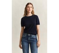 GANT Damen Kurzarmpullover (M) EVENING Blau