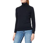 GANT Damen Light Cotton Turtleneck Pullover, Evening Blue, S