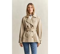 GANT Damen Lightweight Short Trenchcoat (L) OAT BEIGE