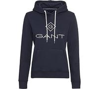Gant Damen Kapuzenpullover Lock Up Sweat Hoodie, Größe:XXL, Farbe:Blau(433)