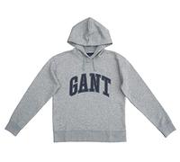 GANT Damen MD. Fall Hoodie Sweat Kapuzenpullover, Grey Melange, M